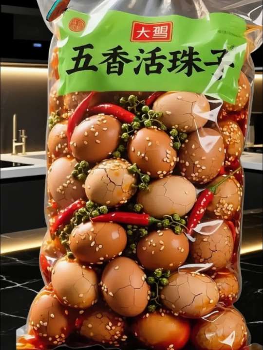 宝子们,这款五香活珠子真的是味蕾惊喜,吃过就忘不掉😍! 精选新鲜活蛋,用八角、桂皮等天然香料慢卤入味,每一颗都浸透了醇厚的五香味。敲开蛋壳先吸口汤,鲜得眉毛都要掉下来,蛋肉嫩滑,胚胎软嫩有嚼劲,咸香交织,一点腥味都没有,口感超有层次。 它富含优质蛋白和氨基酸,当作早餐、夜宵或追剧小零食都合适,独立包装干净又方便。不管是直接吃还是蘸点辣椒面,都好吃到停不下来,爱吃这口的赶紧囤~ #五香活珠子 #特色小吃 #卤味绝了 #营养解馋 #追剧必备