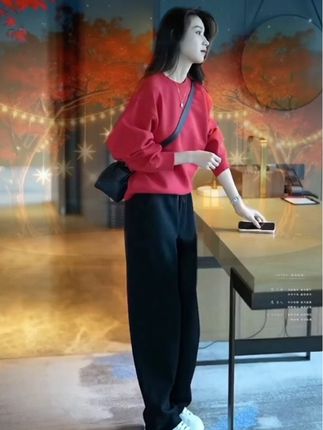 #时尚套装#卫衣 #卫裤 #时尚穿搭 #休闲套装