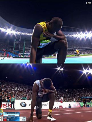 “新王登基,旧王褪去”#博尔特#莱尔斯#田径@DOU+上热门