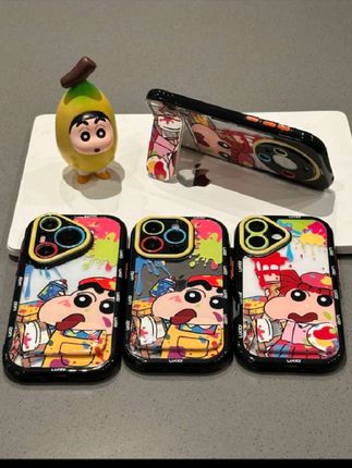 #上热门 #欧克里里油画涂鸦小新妮妮支架适用苹果16手机壳华为vivo小米oppo#手机壳 #今日分享 #好物推荐🔥 @DOU+小助手