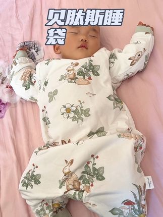夜醒5次变整觉!贝肽斯猫肚棉睡袋治好了我的哄睡焦虑。手感绝了!贝肽斯这款“撸猫感”睡袋,宝宝一穿就不肯脱。#贝肽斯 #贝肽斯睡袋 #贝肽斯猫肚棉睡袋 #睡袋 #母婴好物