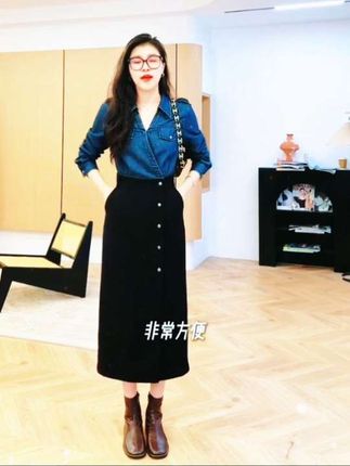 双115168秋冬新款气质显瘦假两件连衣裙时尚妈妈装中长款包臀一步裙干练气质假两件拼接连衣裙#干练气质穿搭#假两件#时尚穿搭 #好物推荐🔥