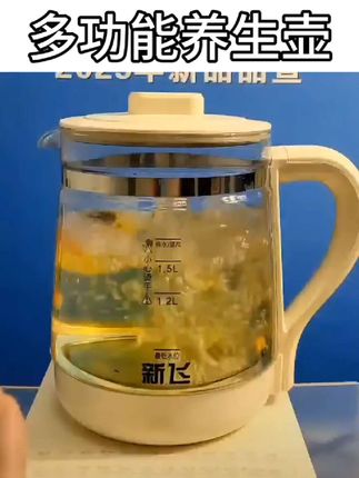 多功能养生壶 Frestec/新飞大容量养生壶全新款24种功能高硼硅玻璃花茶壶烧水壶#每日分享 #好物分享 #家用好物 #多喝水