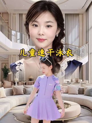 #泳衣 #速干泳衣#女童泳衣#面料舒适透气 #女童穿搭 @巨量千川 @DOU+小助手