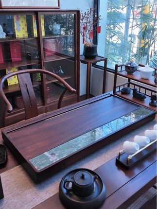 被问爆的“极简茶盘”!不藏污、不积水,小户型摆着比茶几还显高级#茶桌茶台 #茶空间 #实木茶台 #茶室空间 #喝茶