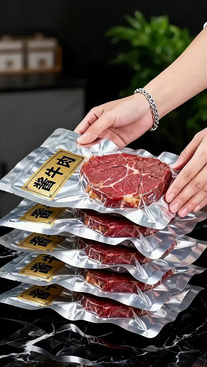 五香酱牛肉。这五香酱牛肉真的很不错!🥩 每一片都恰到好处,五香味道浓郁但不抢戏,简直是下饭神器!无论是直接吃还是搭配面条、米饭,都能瞬间提升幸福感。随时随地享受美味。#美食种草 #五香酱牛肉#牛肉#超便宜超划算#好吃到停不下来