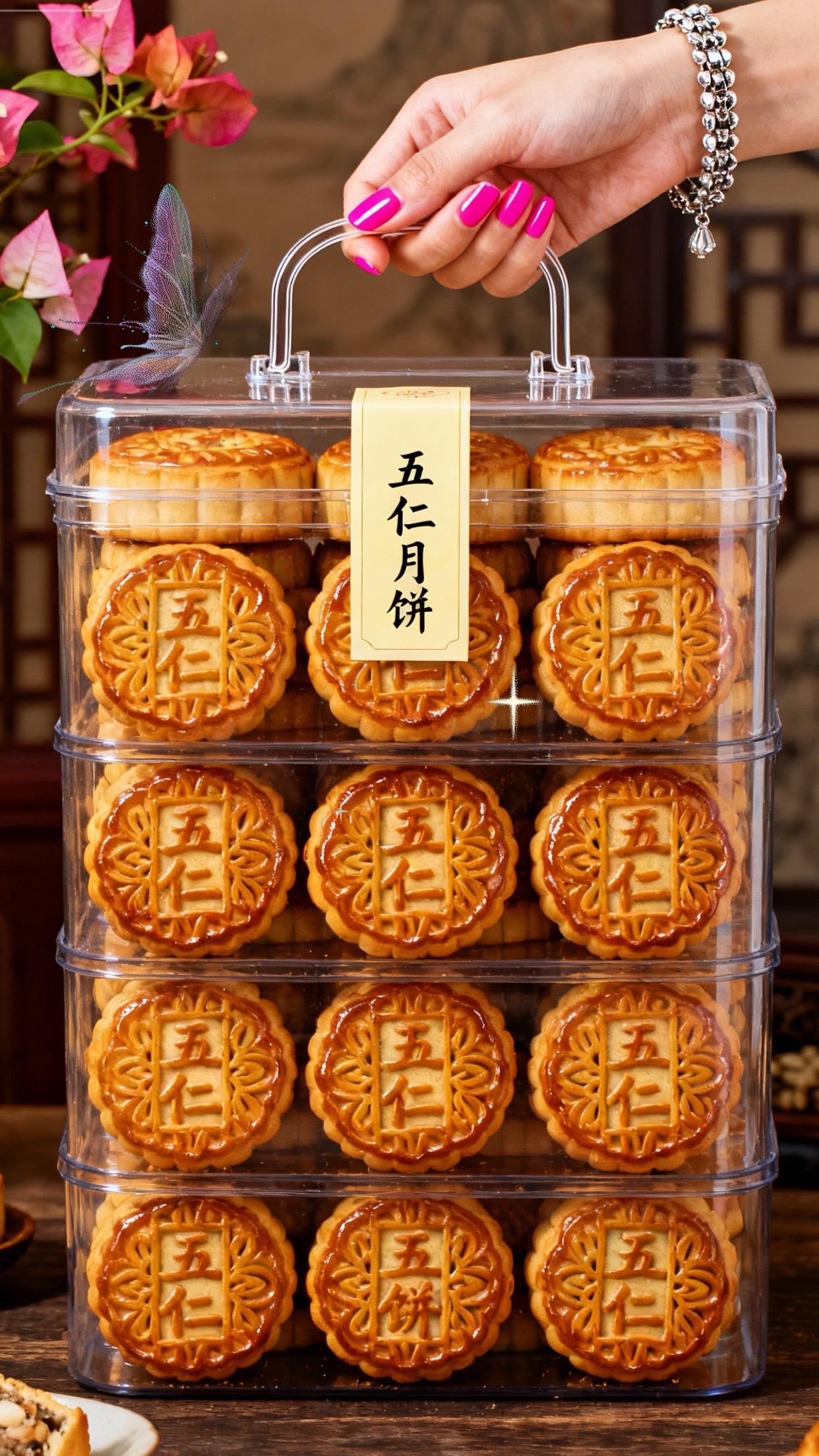 提起中秋,总想起老式五仁月饼的味道。杏仁、核桃、瓜子仁等果仁裹在馅里,甜咸交织超有层次;酥皮层层起酥,内馅饱满实在,咬一口满是坚果香,这是刻在记忆里的中秋念想。#老式五仁月饼 #传统手工 #月饼 #五仁月饼 #中秋月饼