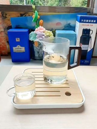 #耐高温玻璃月牙公道杯茶漏一体分茶器绿茶泡茶器过滤泡茶壶茶具#公道杯#泡茶杯#泡茶壶#分茶器