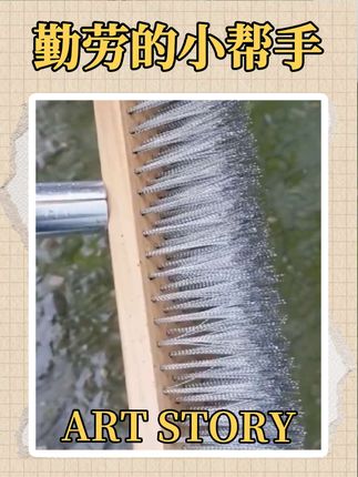 用这个清理地面青苔,很方便快捷,不会再滑倒了,地板也干净多了,难清洗的地板都可以用它,不锈钢的刷齿,好用很方便#实用好物 #居家好物 #不锈钢丝地板刷 #长柄地板刷 #地板刷