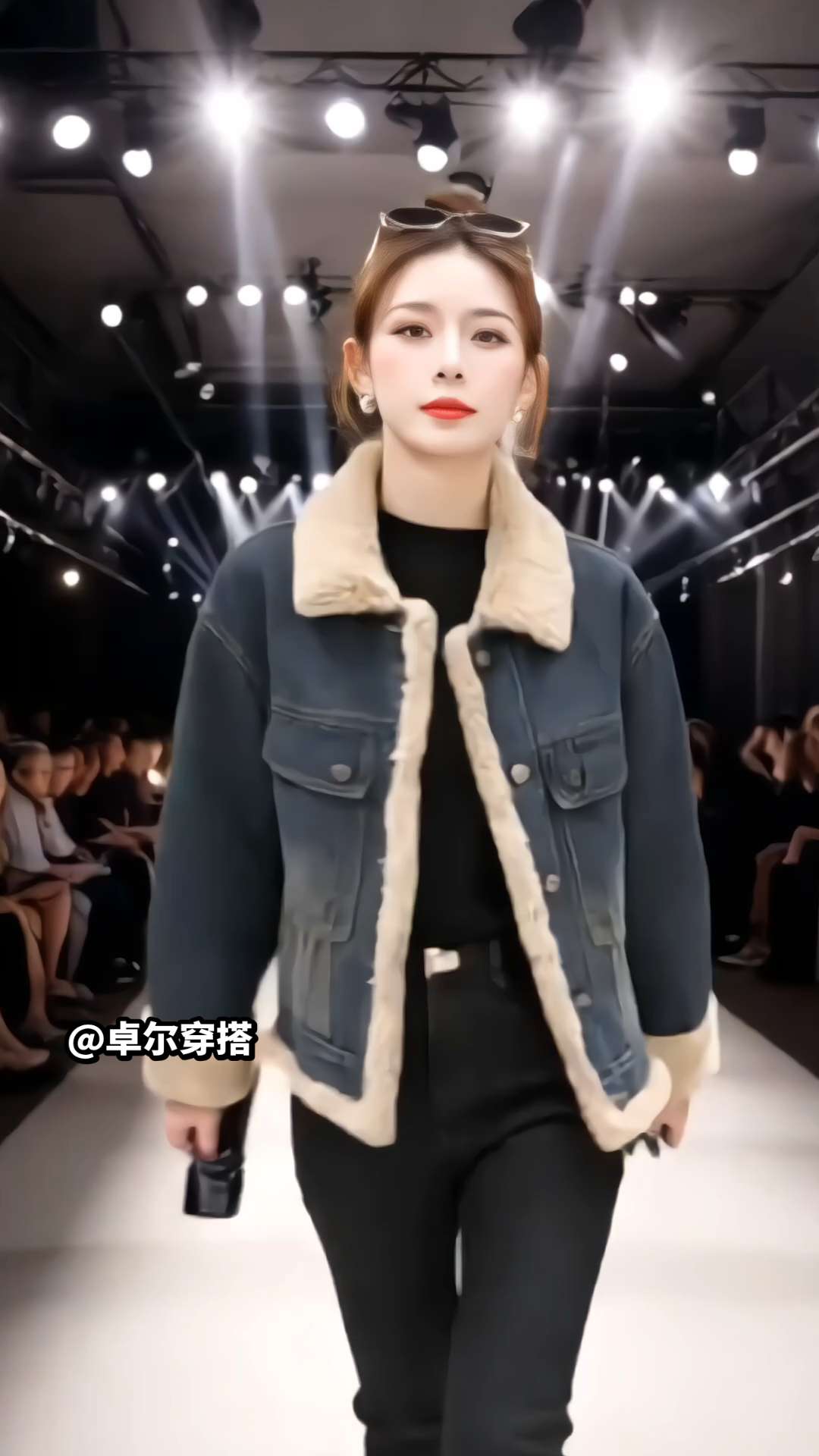 #引领时尚潮流 #牛仔毛毛外套#高级感穿搭 #高端大气 #优雅气质