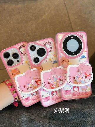 💖Hello Kitty手机壳太可爱啦,粉粉嫩嫩的,还有可爱的支架,少女心直接爆棚~#少女心爆棚 #也太可爱了吧 #这也太好看了 #颜值高 #超好看