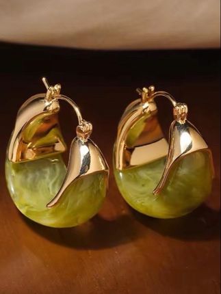 铜合金耳饰 A121 轻奢C形时尚耳环复古高级感圆形法式耳坠耳饰#耳饰搭配 #时尚饰品 #饰品首饰 #耳饰控 #强烈推荐