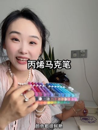 #儿童绘画 #宝妈分享 #丙烯马克笔 #儿童手工 #亲子互动 能擦的掉的马克笔真的很省心
