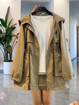 #120斤到220斤的大码女装#微胖女生秋季显瘦风衣测评#秋冬都市硬核穿搭#高级感穿搭 #晒晒我的秋日穿搭