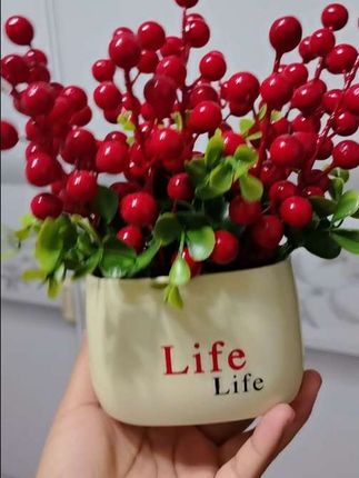 #仿真花#红果#发财果#摆件 #热卖中的爆款