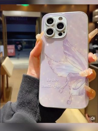 半只蝴蝶水凝手机壳#手机壳高级款 #轻奢手机壳