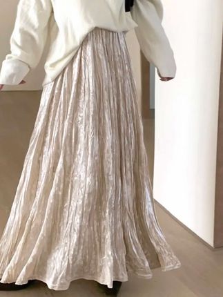 加厚秋冬不规则大裙摆长款气质半身裙显瘦遮胯#时髦穿搭 #高级感穿搭 #穿搭分享 #半身裙#大摆裙