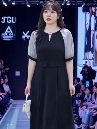 #大码女装 #时尚女装 #连衣裙 #时尚穿搭 #暑假出游穿搭