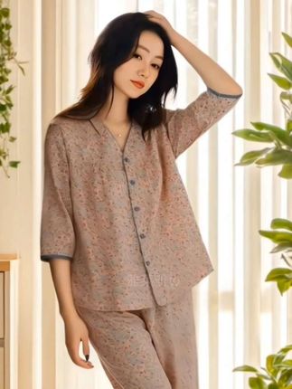 # 睡衣#舒适家居服 ∫ #宅家睡衣秀 #在家也要美美哒 #家居服套装
