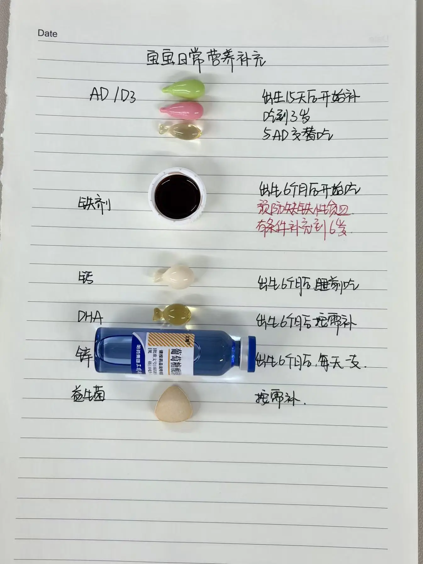 2岁宝宝成长都在吃哪些补剂 目前在吃的:AD、D3、彼得利铁 - 抖音
