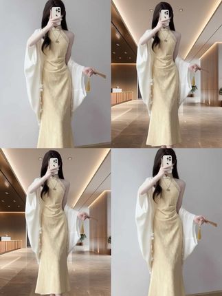 #新中式气质连衣裙 #时尚洋气 #气质优雅大方 #高端大气 #高级感穿搭