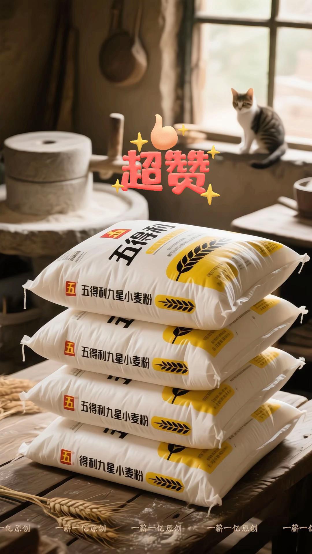 五得利九星小麦粉。#强烈推荐 #今日分享 #囤货 #面粉 #家庭必备 在家做饭,就选五得利九星小麦粉 想让家常味更地道?五得利九星小麦粉帮你轻松实现!精选优质小麦,粉质细腻无杂质,揉面不粘手、醒发快,蒸出的馒头蓬松暄软,咬一口满是麦香;擀面条筋道爽滑,煮再久也不易坨;包饺子皮薄馅足,下锅不破还能锁住汤汁。 更难得的是,这样高性价比的好面粉,价格却超实惠,一大袋能满足全家好久的烹饪需求。不管是新手还是老手,用它做饭都省心又出活,让每一餐都充满家的温暖