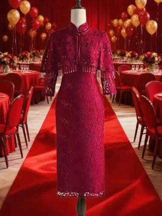 #高贵奢华婚庆礼服 #婆婆喜庆喜服 #喜婆婆妈妈婚宴装 #婚礼妈妈礼服 #婚庆礼服