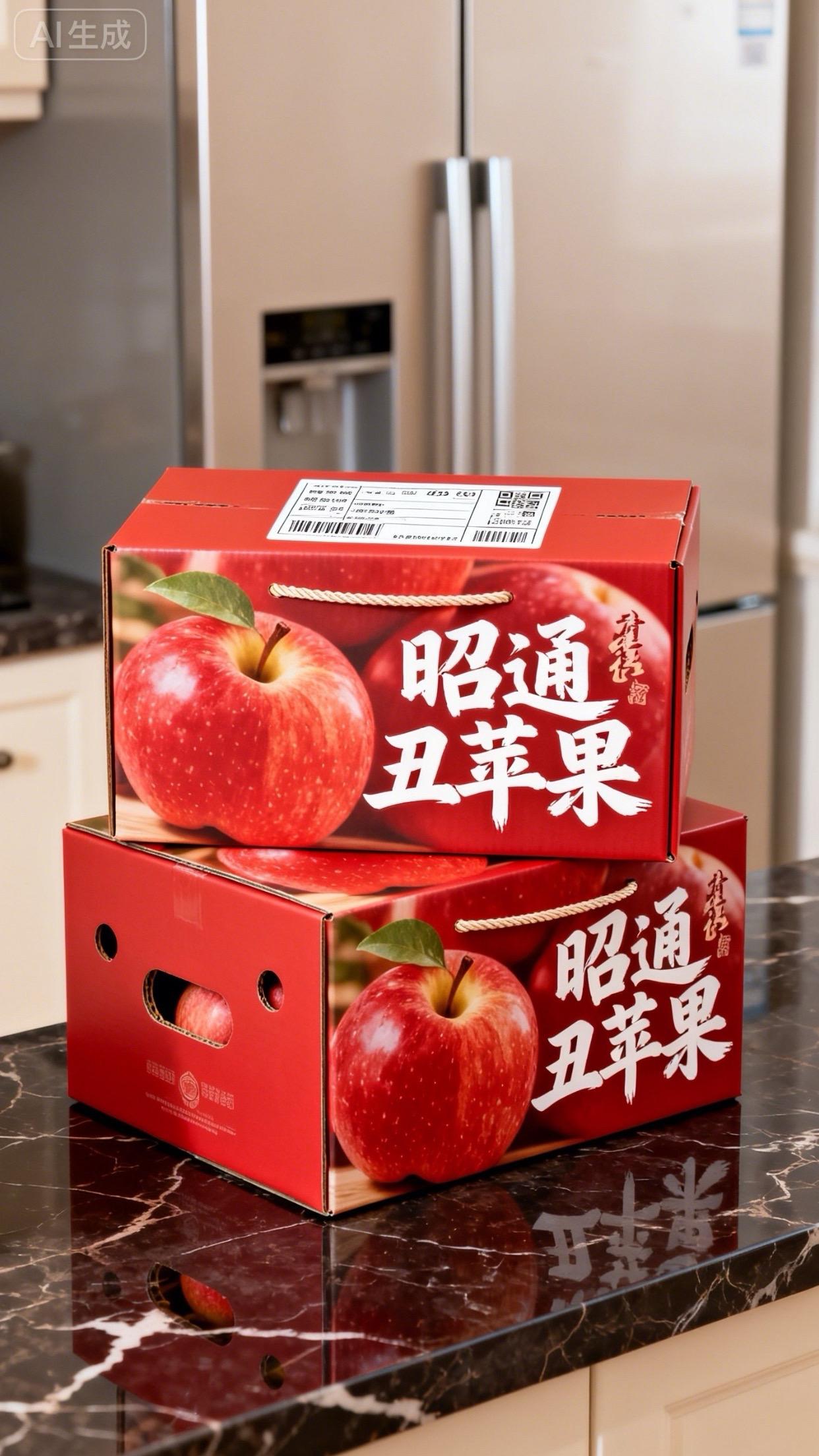 #云南昭通冰糖心丑苹果 #水果 #优质水果礼盒 #冰糖心