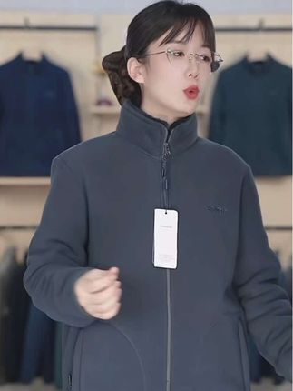 罗蒙中老年男士加厚保暖摇粒绒外套一体绒加厚抓绒衣冬装外套#秋冬新款#穿搭男装#品质男装#穿搭#男装