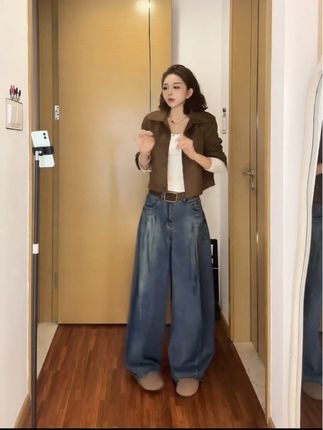 铆钉设计感纯欲辣妹U领长袖 t恤女秋冬新款显瘦内搭打底衫上衣女