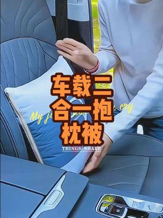 车载二合一抱枕被,柔软舒适,秋冬季开车必备 #车载抱枕被 #车载抱枕被子两用 #抱枕被子二合一 #强烈推荐 #汽车好物 @DOU+小助手