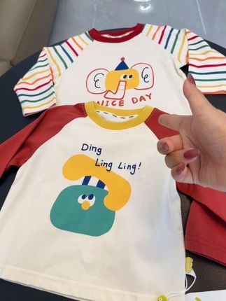 三十多两件一百纯棉打底衫!还是嘟嘟家大品牌的!库存不多妈妈们快拼手速!#儿童打底衫#宝宝打底衫#纯棉t恤 #纯棉面料#宝宝秋装