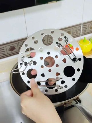 316不锈钢折叠蒸架锅架蒸菜蒸蛋架隔水炒锅蒸屉篦子#不锈钢折叠蒸架#蒸蛋架#锅架#折叠蒸架#多功能蒸架