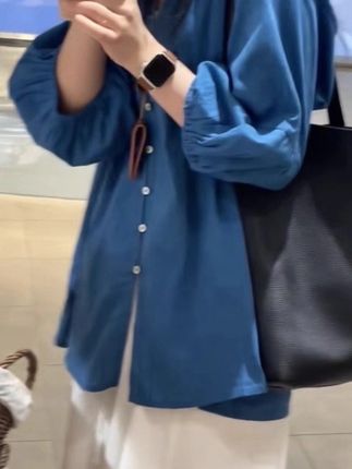 夏季新款慵懒风宽松防晒衬衫女外搭开衫洋气衬衣上衣薄款长袖罩衫#女装 #穿搭ootd #今日穿搭 #分享 #ootd搭配
