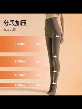 婷美压力连裤袜女外穿春秋冬季#美腿袜#收腹提臀加绒#加厚保暖#打底裤