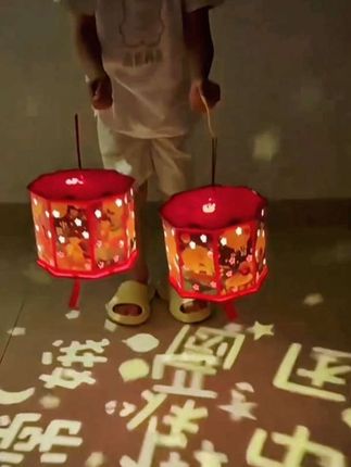 #创作灵感 中秋节灯笼节日国潮灯笼儿童发光走马灯DIY投影灯笼手提花灯批发#中秋节灯笼#节日国潮灯笼#儿童发光走马灯笼#投影灯笼手提花灯
