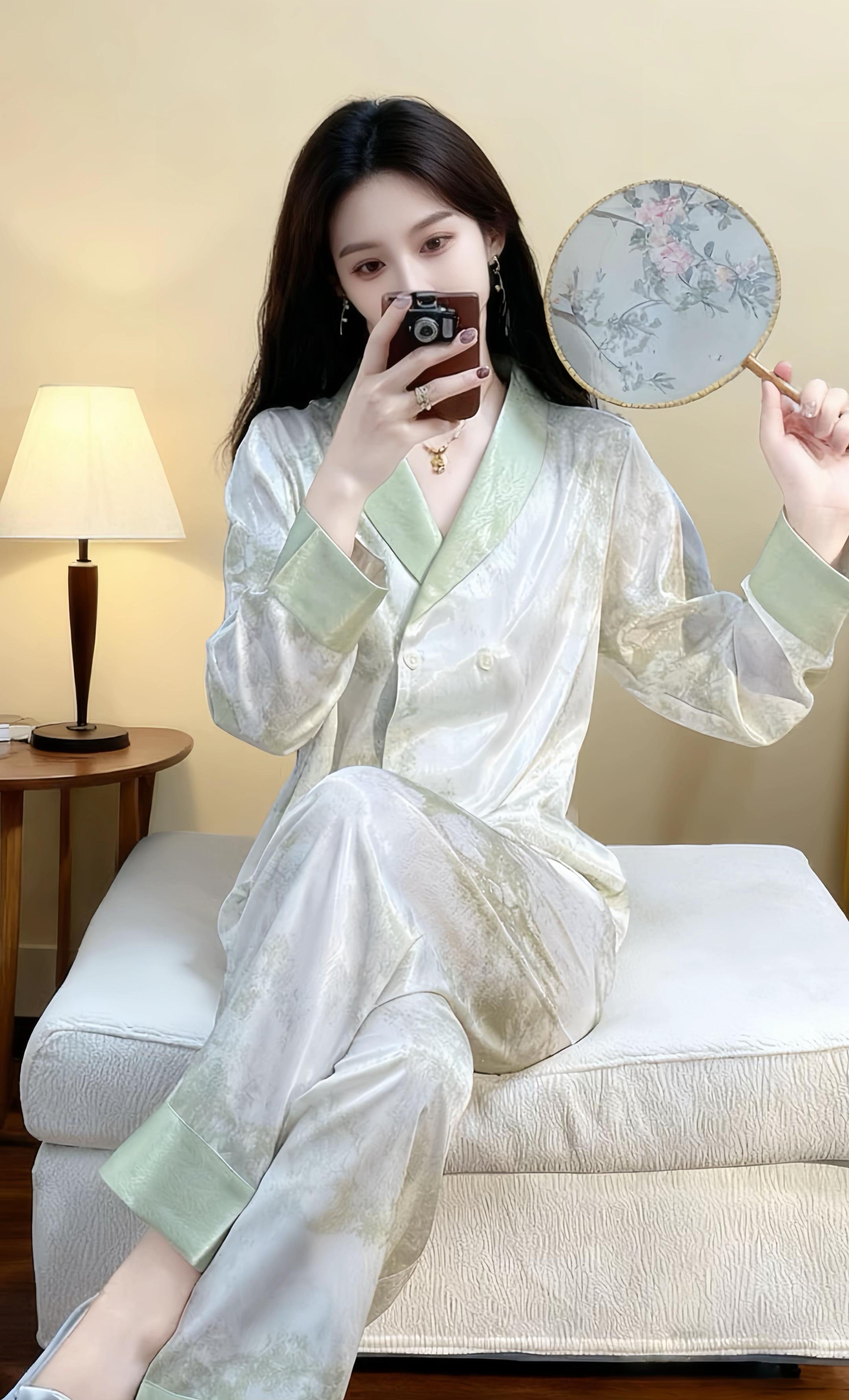 #国风美永不过时 #睡衣家居服 #在家也要美美哒#家居服 #气质穿搭
