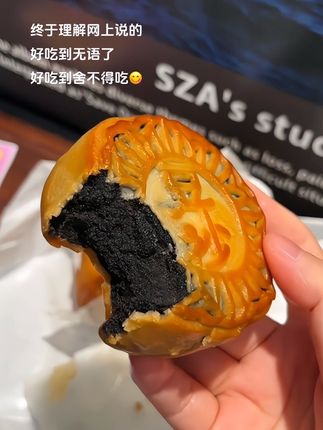 谁懂这一口的好吃程度 回购无数次!好吃到舍不得吃😭#黑豆沙月饼 #月饼 #非遗传承 #谁懂这一口的好吃程度 #软糯香甜