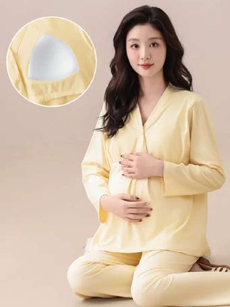 小孕妇们,跟风买的马卡龙色系薄款月子服,真的太好看啦!一点都不踩雷,简约又高级,孕期产后都能穿!坐月子也可以美美哒!#月子服#待产包 #孕妈哺乳月子服 #孕期囤货 #进产房必带的东西
