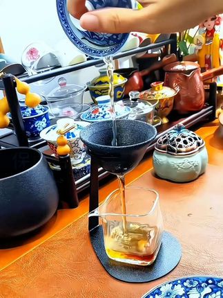茶漏家用茶滤茶水分离泡茶无孔茶漏过滤器创意茶漏#泡茶 #无孔茶漏 #茶水分离#多喝水#茶器之美