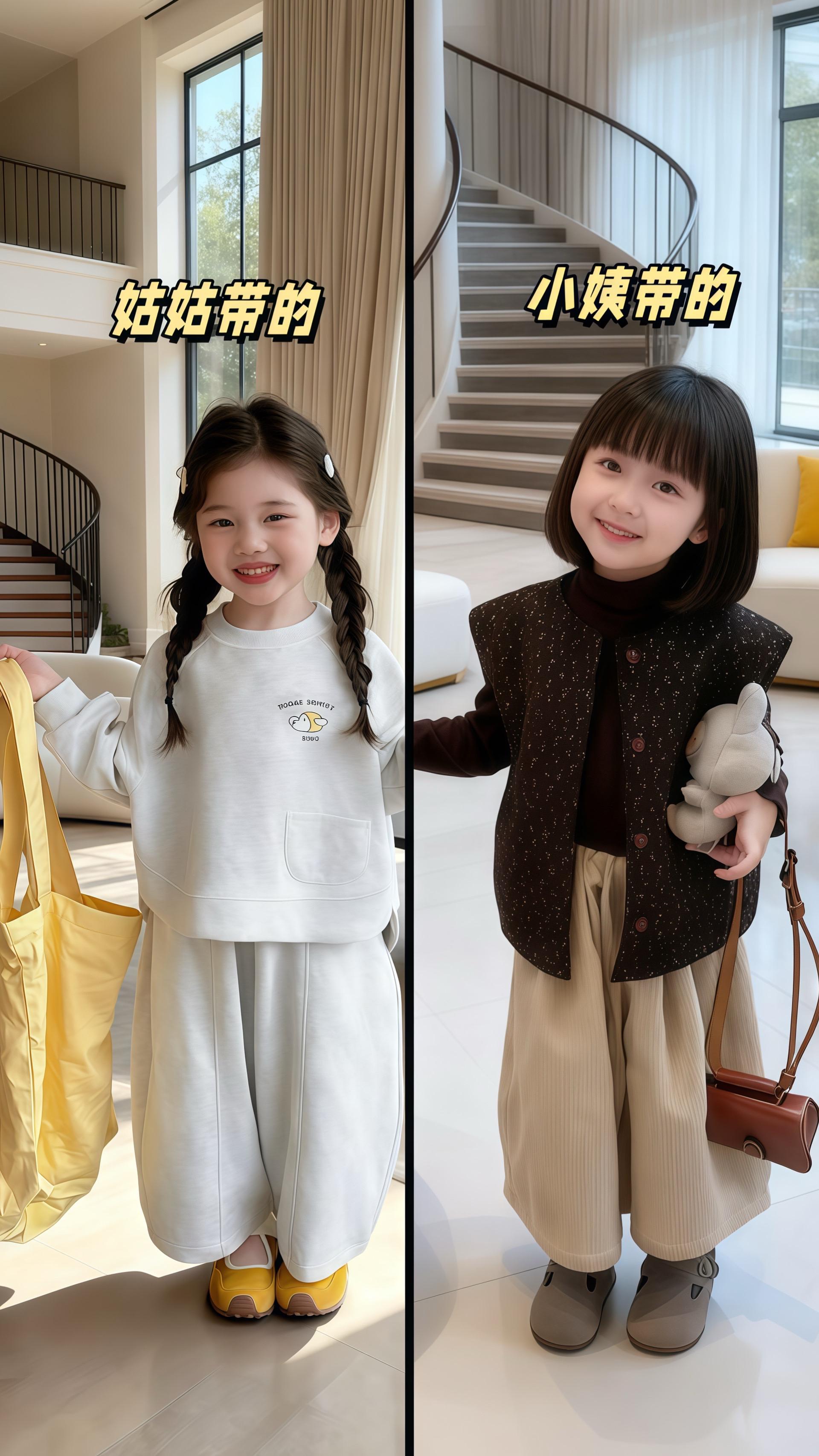 #女童韩系秋日穿搭 #萌娃穿搭博主来啦 #琥珀色系户外童装 #国庆萌娃穿搭准备