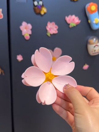 这个#樱花封口夹 真的实用啦,每次吃不完的零食或者开封后的调料,都可以用它夹起来,而且它还是个冰箱贴,用完直接吸在冰箱上,好方便#封口夹 #冰箱贴夹子 #实用好物