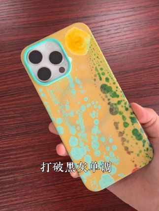 打破凯夫拉黑灰单调色系,个性油画设计彩釉凯夫拉手机壳 #凯夫拉手机壳 #折叠未来 #iPhone16pro手机壳 #iPhone16promax手机壳 #iphone15promax手机壳