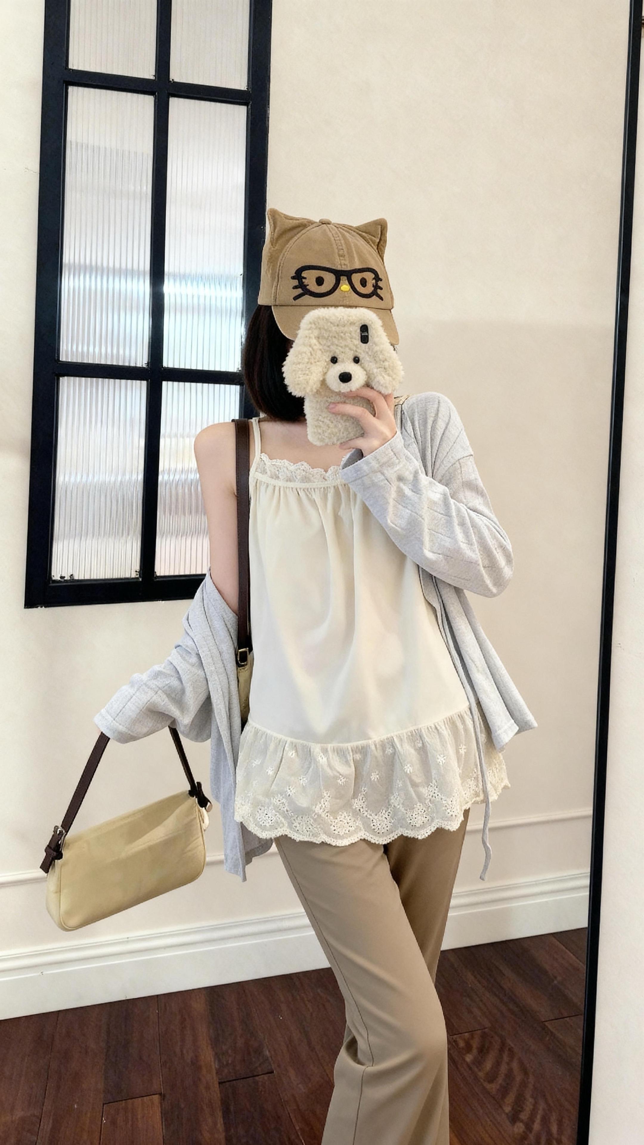 好温柔。#初秋穿搭 #ootd穿搭 #韩系穿搭 #穿搭 #早秋穿搭