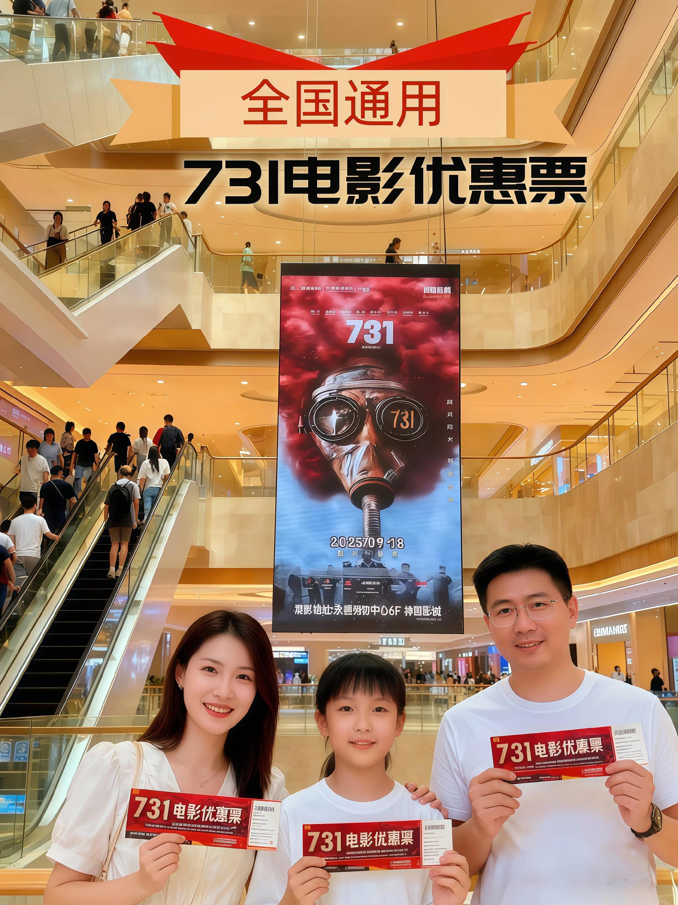 铭记历史!勿忘国耻!爱我中华! 我们无法亲历那段黑暗,却能接过铭记责任,《731》电影票优惠券,全国通用, 无论你在哪都能走进影院 9月18号正式上线,刚好是今天噢!#731电影 #电影推荐 #电影推荐 #铭记历史勿忘国耻 #731细菌战