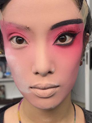 学生练习 低脂眼皮调整,眼睛不只是大,还要有形,加油#戏曲化妆摄影 #化妆 #日常练习 #戏曲化妆教程#化妆师