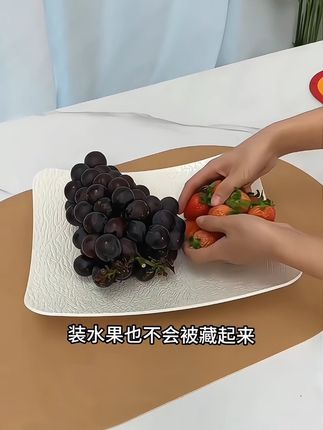 #好物推荐🔥 很喜欢的大容量水果盘,冰川纹理的#轻奢高级 #容量大