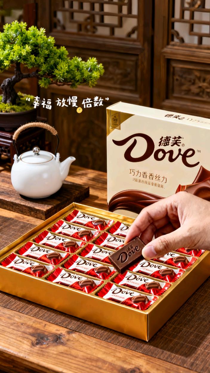 德芙巧克力。“生活有点苦,就用德芙来甜一甜~丝滑的口感在舌尖化开,每一口都是幸福的模样。不管是独享还是分享,德芙巧克力都能给你满满的治愈。#德芙巧克力 #治愈时刻 #舌尖上的丝滑”