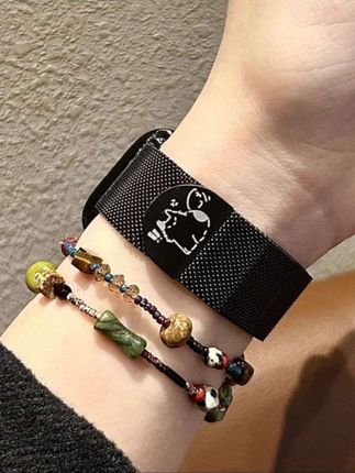 适用于iWatchs10高级感苹果手表s9可爱小猫s8表带se2磁吸钢带透气#苹果s10表带#苹果s9表带#苹果s8表带#苹果s7表带#苹果表带