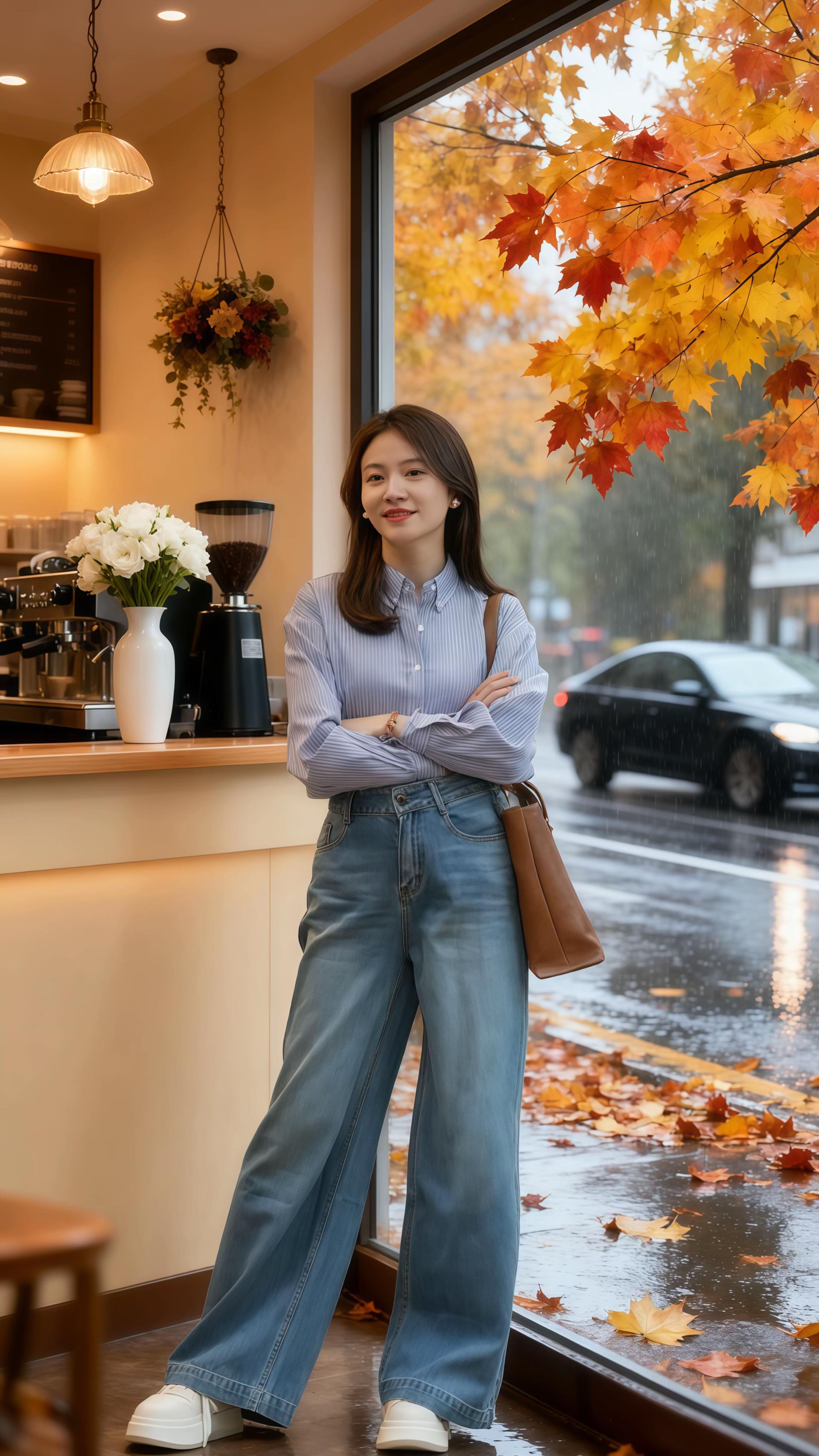 #慵懒风穿搭 #简约穿搭 #文艺穿搭 #今日穿搭look #牛仔穿搭